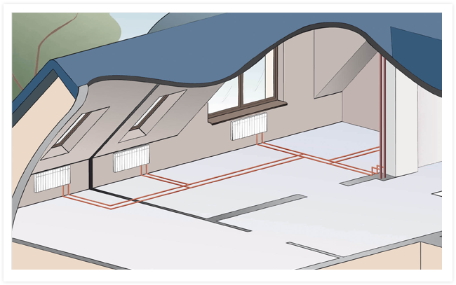 Układy rozprowadzeń instalacji grzewczych KAN-therm